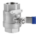 Stainless Steel 2 Piece Female Threaded Ball Valve